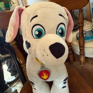 Build-A-Bear Dalmatian Plush with Red Fire Badge
